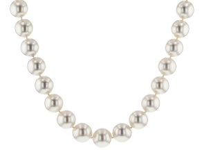 white cultured south sea pearl strand 14k yg strand necklace 12-13.5