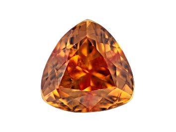 Picture of Orange Sapphire Loose Gemstone Untreated 6.5mm Trillion 1.44ct