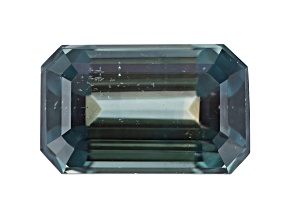 Gray Bluish Green Sapphire Untreated 10.13x6.27x5.13mm Emerald Cut 3.69ct