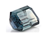 Gray Bluish Green Sapphire Loose Gemstone Untreated 10.13x6.27x5.13mm Emerald Cut 3.69ct