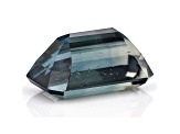 Gray Bluish Green Sapphire Loose Gemstone Untreated 10.13x6.27x5.13mm Emerald Cut 3.69ct