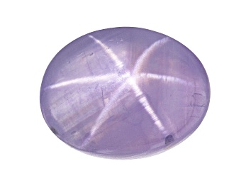 Picture of Pale Lavender Star Sapphire Loose Gemstone Untreated 13.30x10.29x6.60mm Oval Cabochon 10.22ct