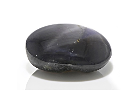 Gray 12-Ray Star Sapphire Loose Gemstone Untreated 13.18x11.18x6.22mm Oval Cabochon 9.47ct