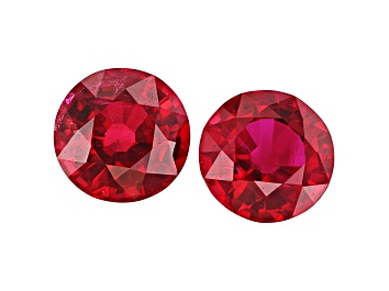 Picture of Ruby 5mm Round Matched Pair 1.34ctw