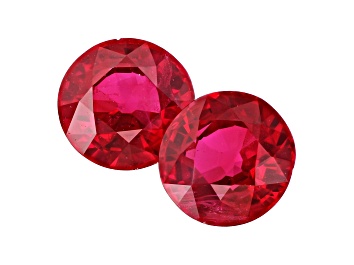 Picture of Ruby 5mm Round Matched Pair 1.28ctw