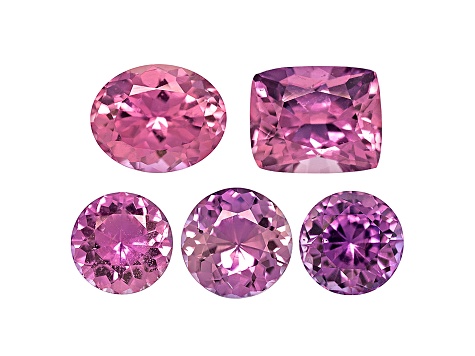 Multi-Color Sapphire Untreated Mixed Shape Set 3.63ctw