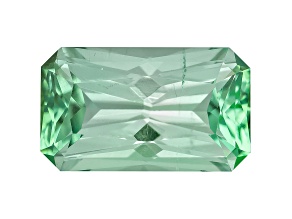 Green Tourmaline Untreated 8.12x4.8mm Rectangular Octagonal Radiant Cut 1.12ct