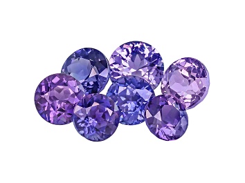 Picture of Multi-Color Sapphire Untreated Round Set 5.02ctw