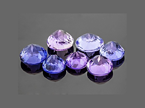 Multi-Color Sapphire Untreated Round Set 5.02ctw