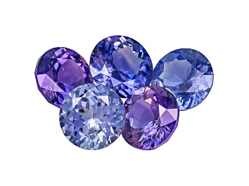 Picture of Multi-Color Sapphire Untreated Round Set 2.92ctw