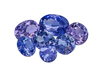 Picture of Sapphire Untreated Oval And Round Set 5.83ctw
