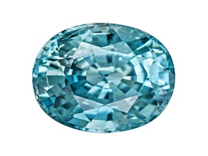Blue Zircon 9x7mm Oval 2.50ct