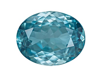 Picture of Blue Zircon 10x8mm Oval 3.15ct