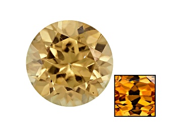 Picture of Yellow Zircon Thermochromic 5.5mm Round Brilliant .85ct