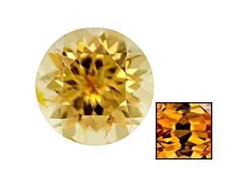 Picture of Yellow Zircon Thermochromic 7.5mm Round Brilliant 1.90ct