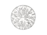 White Zircon 6.5mm Round Diamond cut 1.25ct