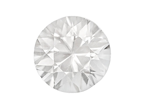 White Zircon 7mm Round Diamond Cut 1.55ct
