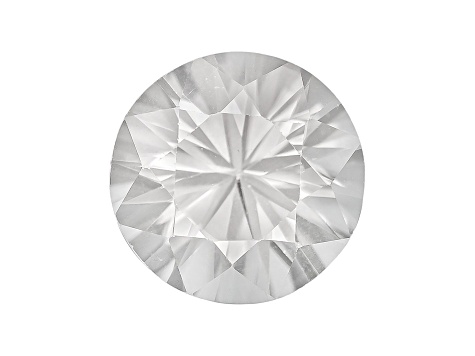 White Zircon 7.5mm Round Diamond Cut 2.00ct