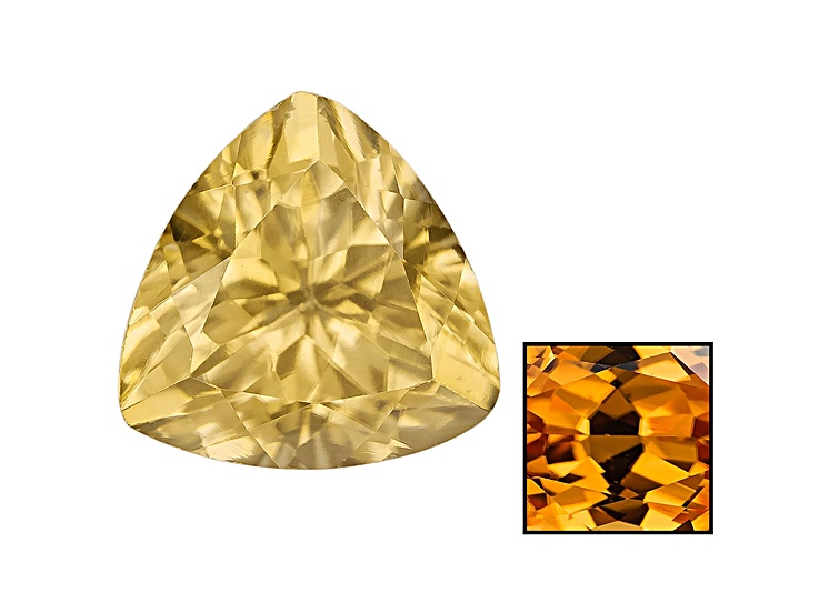 Yellow Zircon Thermochromic 7mm Trillion 1.75ct