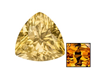 Picture of Yellow Zircon Thermochromic 9mm Trillion 3.25ct