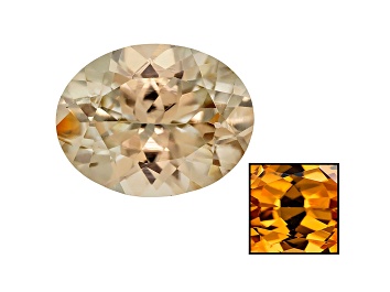 Picture of Yellow Zircon Thermochromic Oval 3.00ct