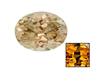 Picture of Yellow Zircon Thermochromic Oval 2.00ct
