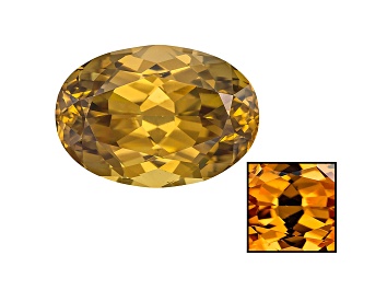 Picture of Yellow Zircon Thermochromic 14.99x11.22mm Oval 11.27ct