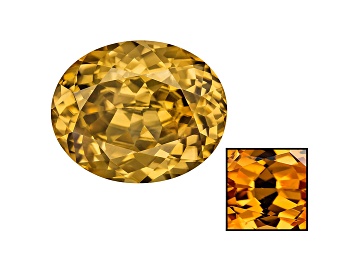 Picture of Yellow Zircon Thermochromic 12.06x9.71mm Oval 6.64ct
