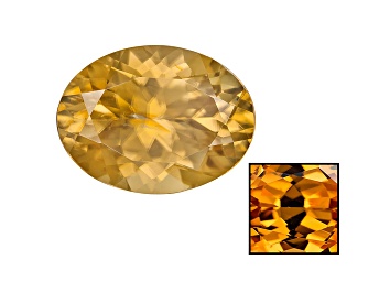 Picture of Yellow Zircon Thermochromic 12x9mm Oval 5.78ct