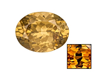 Picture of Yellow Zircon Thermochromic Oval 4.75ct