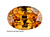 Yellow Zircon Thermochromic Oval 4.75ct