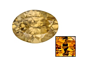 Yellow Zircon Thermochromic 8x6mm Oval 1.50ct