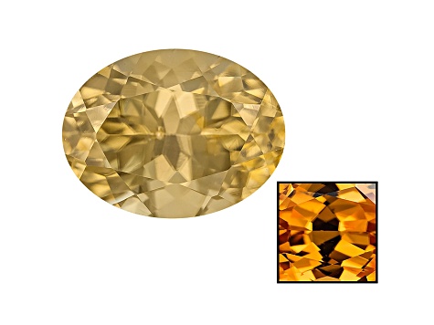 Yellow Zircon Thermochromic 8x6mm Oval 2.00ct