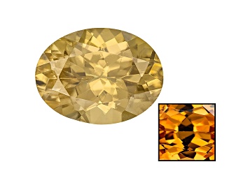 Picture of Yellow Zircon Thermochromic 9x7mm Oval 2.25ct
