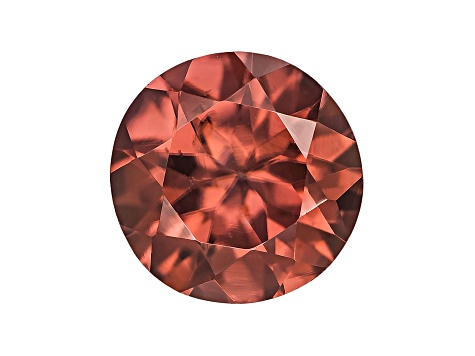 Red Zircon 7mm Round 1.85ct