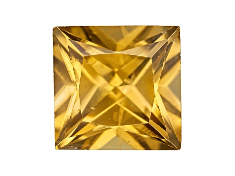 Yellow Zircon 6mm Princess Cut 1.25ct