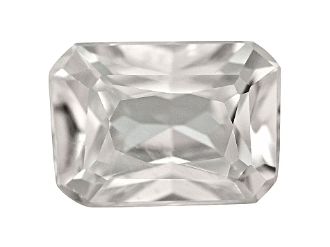 White Zircon 7x5mm Rectangular Octagonal 1.10ct