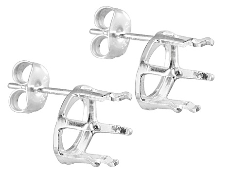 Geme Nostalgia 9x7mm Oval 6 G Sterling Silver Earring Geme Nostalgia 9x7mm Oval 6 G Sterling Silver Earring Castings