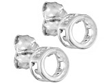 Gemgroove Nostalgia ™ S/S 4mm Rd Back Set Bezel Earrings Casting