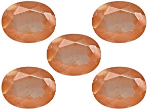 Orangish Brown Feldspar 9x7mm Oval Set 7.50ctw