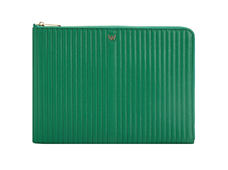 Mimi Green Laptop Zip + Handle