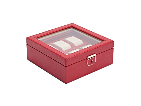 Palermo 6 Piece Watch Box in Red