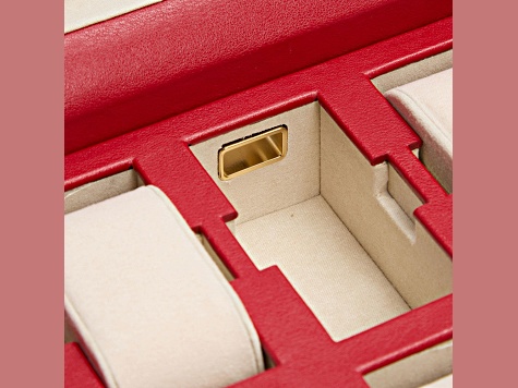 Palermo 6 Piece Watch Box in Red