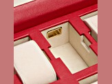 Palermo 6 Piece Watch Box in Red