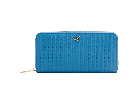 Mimi Blue Continental Wallet