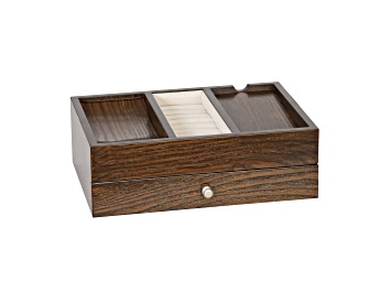 Picture of Mele and Co Rex Men’s Dresser Valet Wooden Jewelry Box
