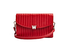 Mimi Red Crossbody Bag with Wristlet