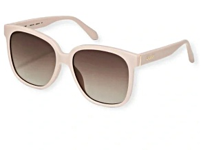 QUAY Wide Awake Champaign Square Frame with Brown Lenses Sunglasses