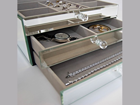 Mele and Co Maxine Mirrored Jewelry Box