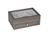 Mele and Co Ardene Grey Wooden Jewelry Case